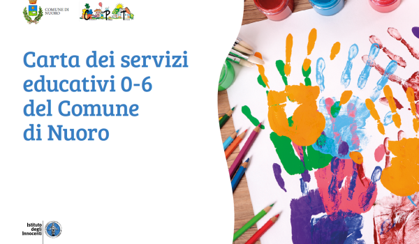 Cover Carta dei servizi educativi 0-6 del Comune di Nuoro 2026